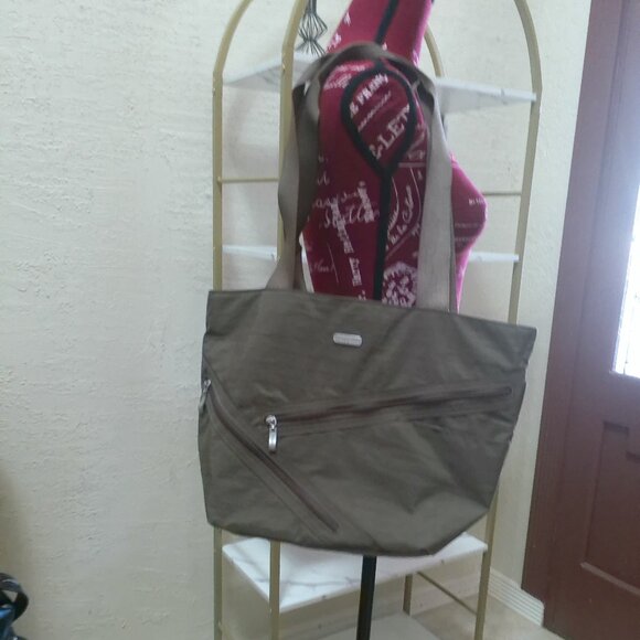 Baggallini Hobo Tote Travel Shoulder bag Nylon Brown - Picture 4 of 4